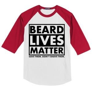 Beard Lives Matter Kids Colorblock Raglan Jersey