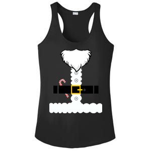 Beard Santa Claus Costume Suit Ladies PosiCharge Competitor Racerback Tank