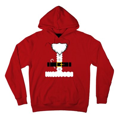 Beard Santa Claus Costume Suit Hoodie