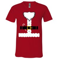 Beard Santa Claus Costume Suit V-Neck T-Shirt