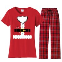 Beard Santa Claus Costume Suit Women's Flannel Pajama Set