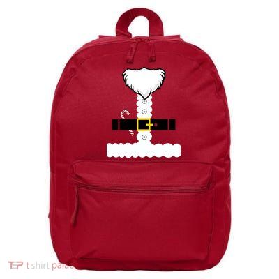 Beard Santa Claus Costume Suit 16 in Basic Backpack