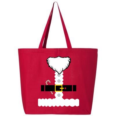 Beard Santa Claus Costume Suit 25L Jumbo Tote