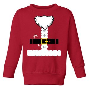 Beard Santa Claus Costume Suit Toddler Sweatshirt