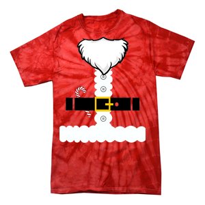 Beard Santa Claus Costume Suit Tie-Dye T-Shirt