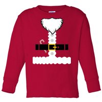 Beard Santa Claus Costume Suit Toddler Long Sleeve Shirt