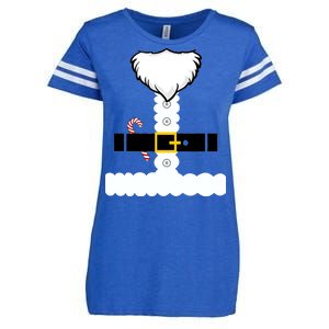 Beard Santa Claus Costume Suit Enza Ladies Jersey Football T-Shirt