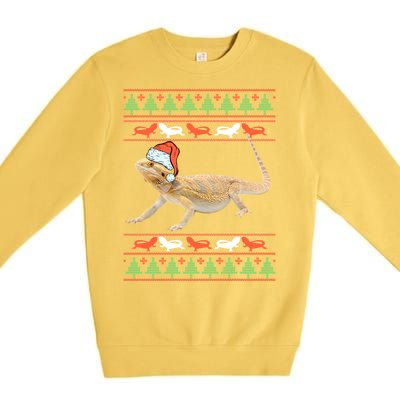 Bearded Dragon Christmas Premium Crewneck Sweatshirt