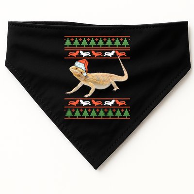 Bearded Dragon Christmas USA-Made Doggie Bandana