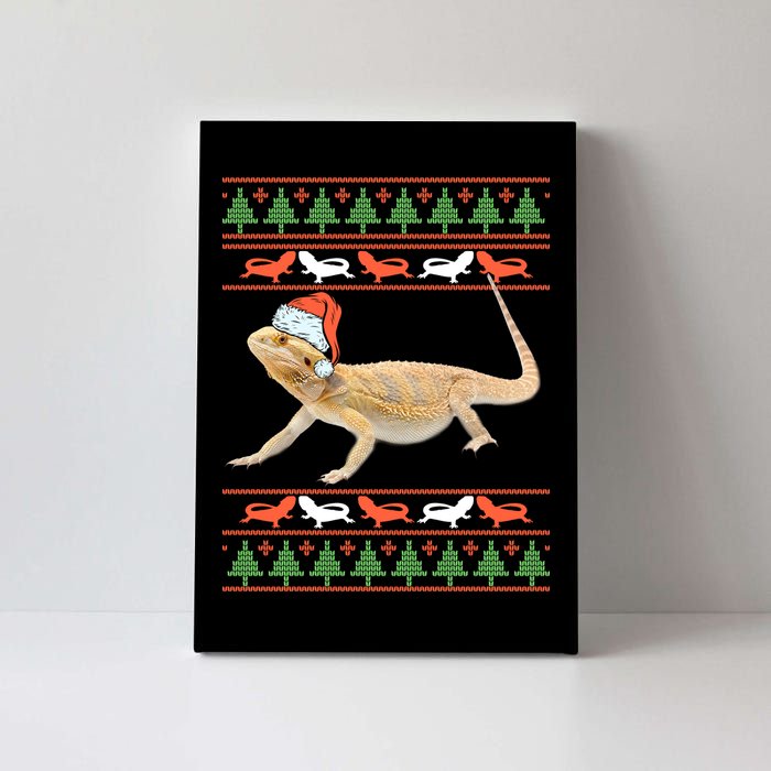 Bearded Dragon Christmas Canvas