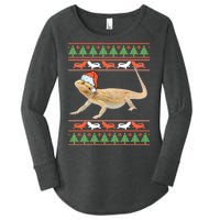 Bearded Dragon Christmas Women's Perfect Tri Tunic Long Sleeve Shirt