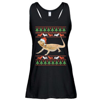 Bearded Dragon Christmas Ladies Essential Flowy Tank