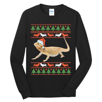 Bearded Dragon Christmas Tall Long Sleeve T-Shirt