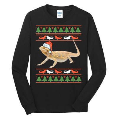 Bearded Dragon Christmas Tall Long Sleeve T-Shirt