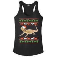 Bearded Dragon Christmas Ladies PosiCharge Competitor Racerback Tank