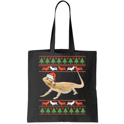 Bearded Dragon Christmas Tote Bag