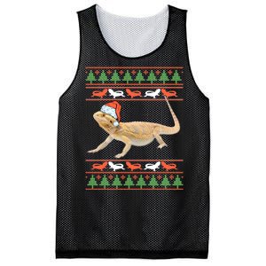 Bearded Dragon Christmas Mesh Reversible Basketball Jersey Tank