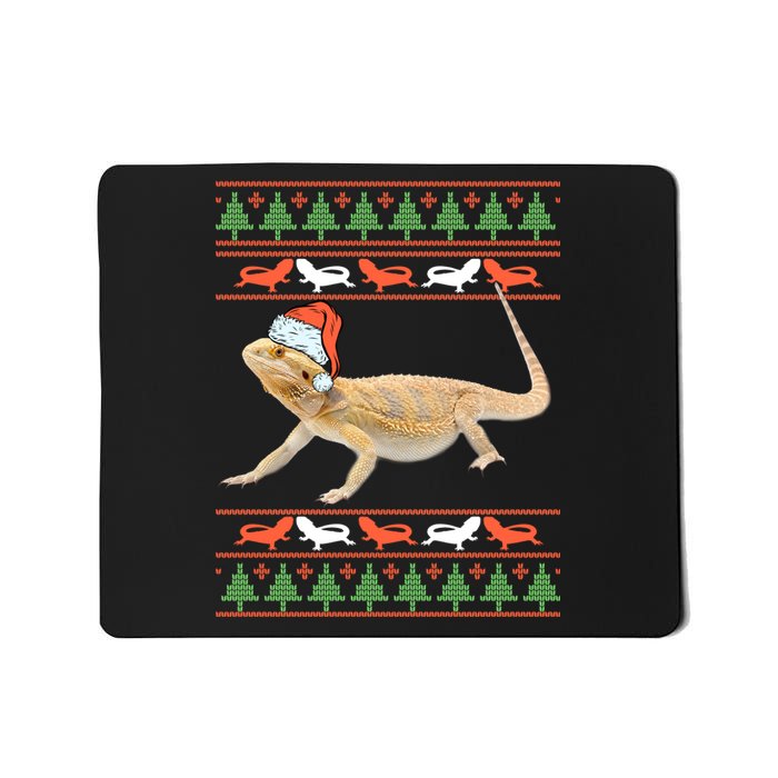 Bearded Dragon Christmas Mousepad