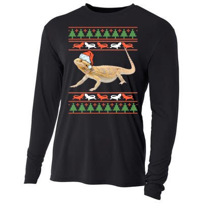 Bearded Dragon Christmas Cooling Performance Long Sleeve Crew