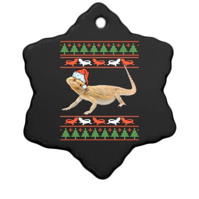 Bearded Dragon Christmas Ceramic Star Ornament