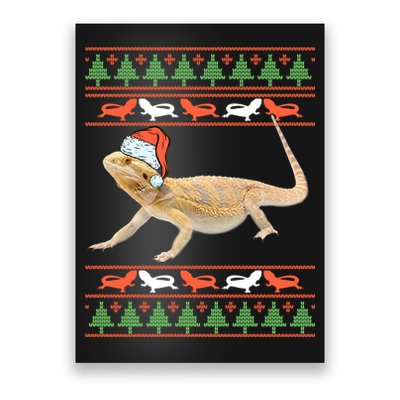 Bearded Dragon Christmas Poster