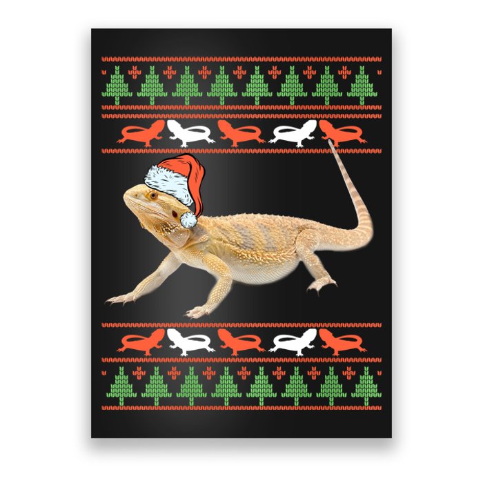 Bearded Dragon Christmas Poster