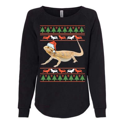 Bearded Dragon Christmas Womens California Wash Sweatshirt