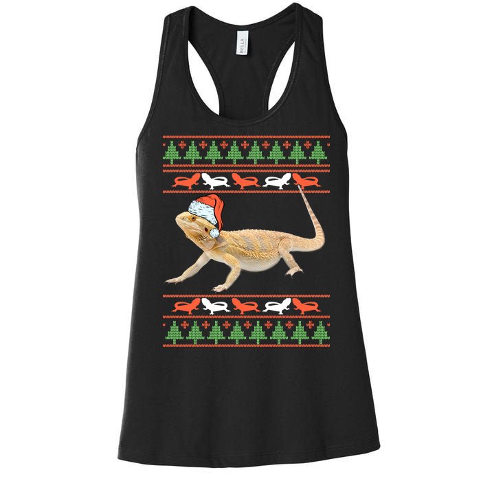 Bearded Dragon Christmas Women's Racerback Tank