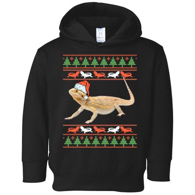 Bearded Dragon Christmas Toddler Hoodie