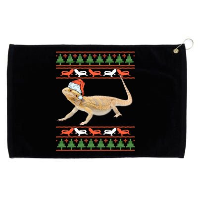 Bearded Dragon Christmas Grommeted Golf Towel