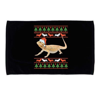 Bearded Dragon Christmas Microfiber Hand Towel