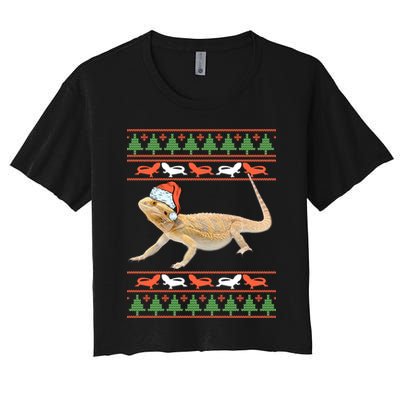 Bearded Dragon Christmas Crop Top