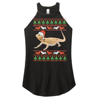 Bearded Dragon Christmas Women's Perfect Tri Rocker Tank