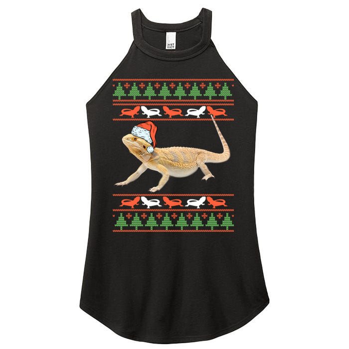 Bearded Dragon Christmas Women's Perfect Tri Rocker Tank