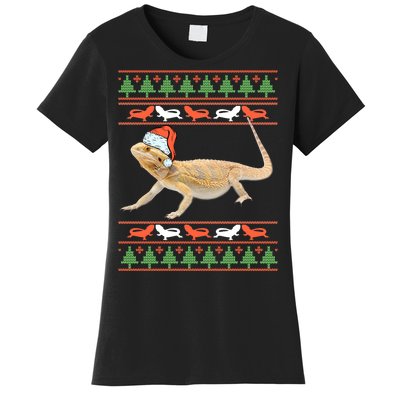 Bearded Dragon Christmas Women's T-Shirt