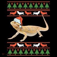Bearded Dragon Christmas Womens T-Shirt