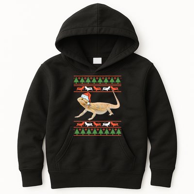 Bearded Dragon Christmas Kids Hoodie