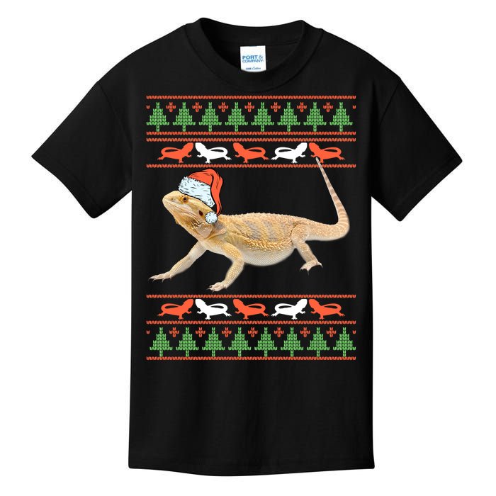 Bearded Dragon Christmas Kids T-Shirt