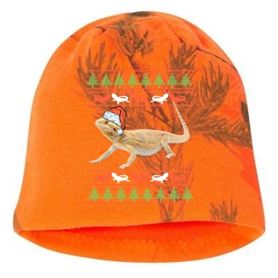 Bearded Dragon Christmas Kati - Camo Knit Beanie