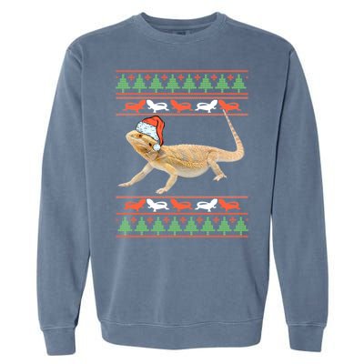 Bearded Dragon Christmas Garment-Dyed Sweatshirt