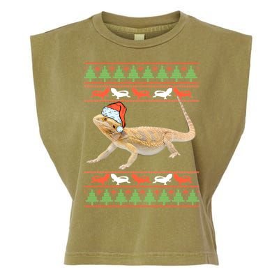 Bearded Dragon Christmas Garment-Dyed Women's Muscle Tee