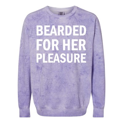 Bearded For Her Pleasure Colorblast Crewneck Sweatshirt