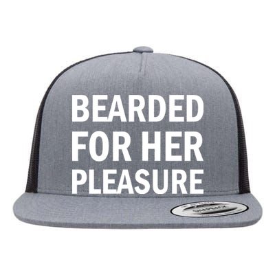 Bearded For Her Pleasure Flat Bill Trucker Hat