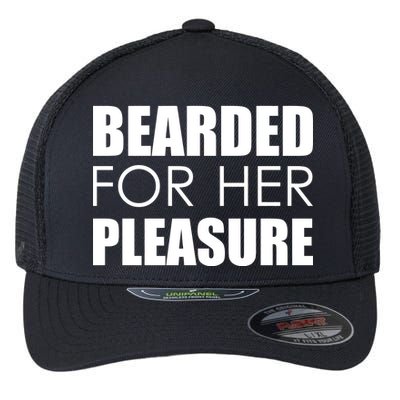 Bearded For Her Pleasure Beard Flexfit Unipanel Trucker Cap