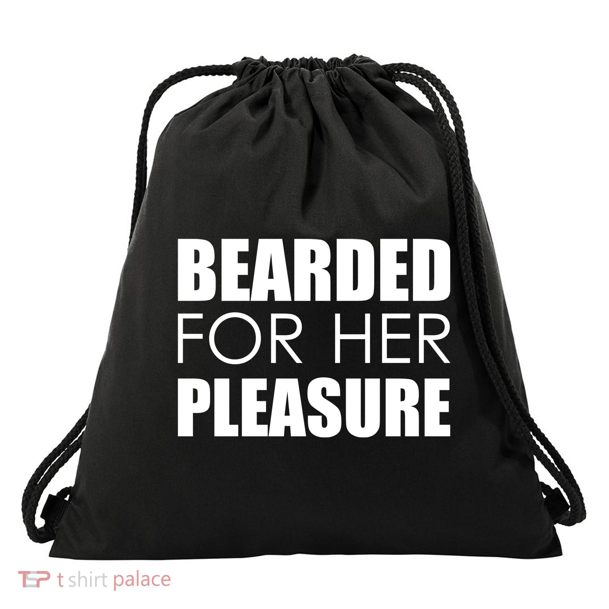 Bearded For Her Pleasure Beard Drawstring Bag