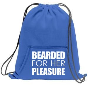 Bearded For Her Pleasure Beard Sweatshirt Cinch Pack Bag