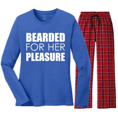 Bearded For Her Pleasure Beard Women's Long Sleeve Flannel Pajama Set 