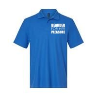 Bearded For Her Pleasure Beard Softstyle Adult Sport Polo