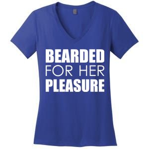 Bearded For Her Pleasure Beard Women's V-Neck T-Shirt