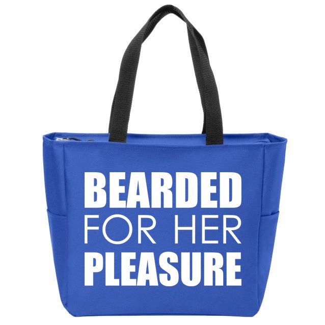 Bearded For Her Pleasure Beard Zip Tote Bag